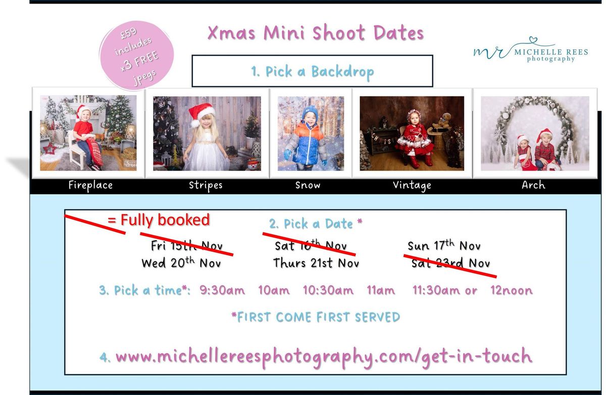 Christmas Mini Photo Shoots