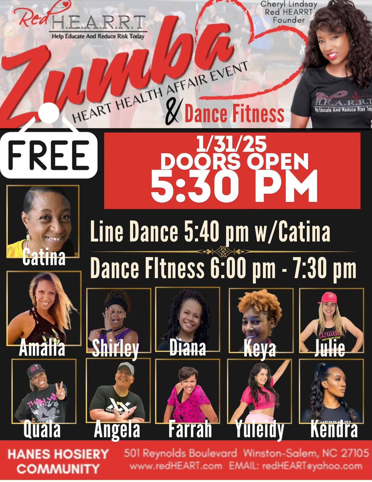 FREE Red HEARRT Dance Fitness Explosion