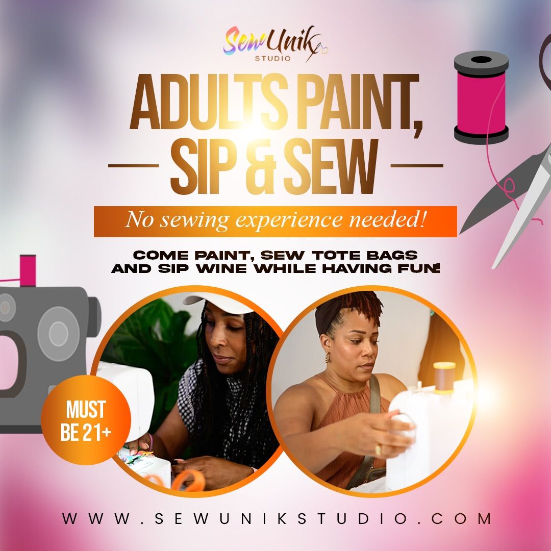 Adult Paint, Sip & Sew