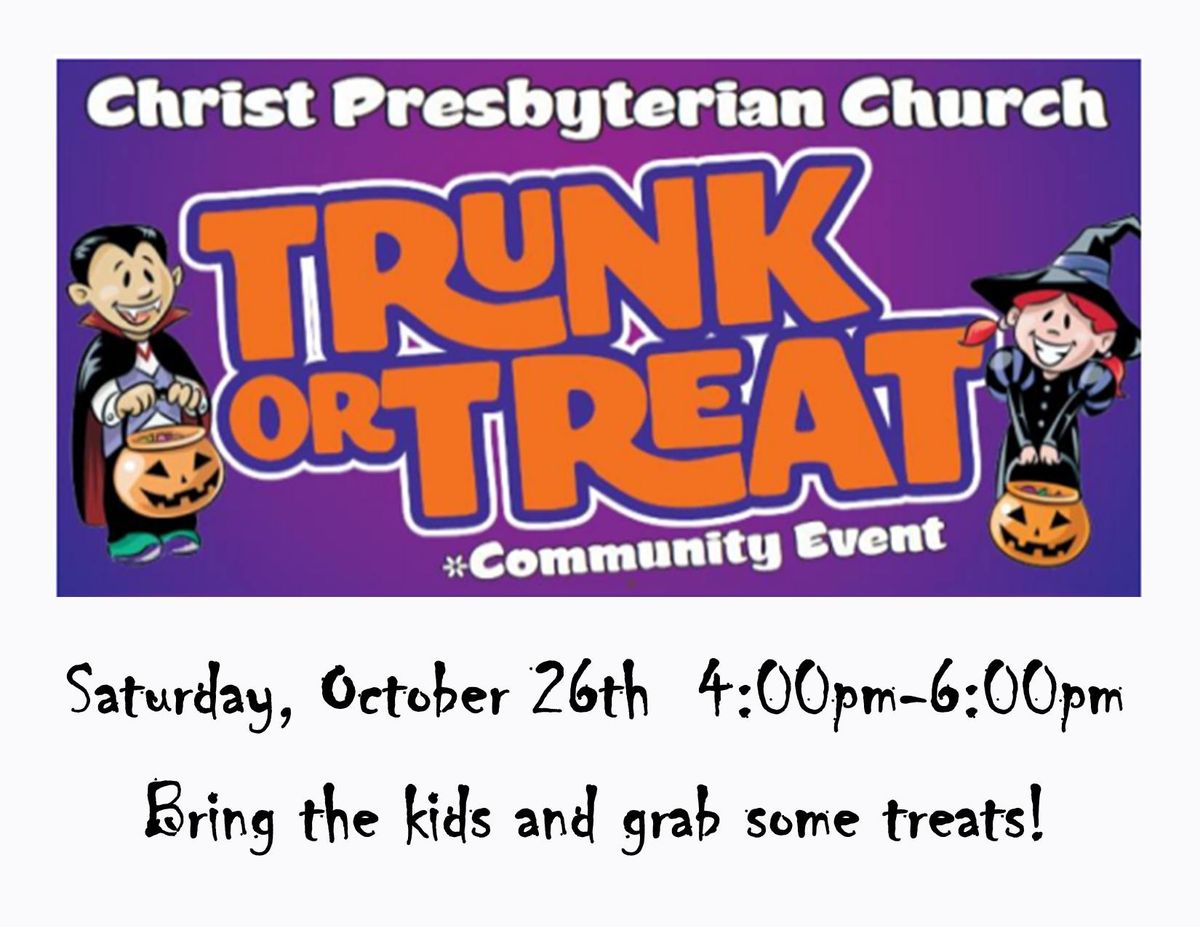 Trunk or Treat Community Event