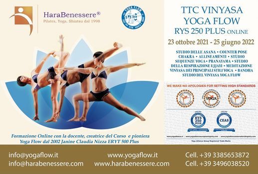 TTCVinyasa Yoga Flow  RYS 250 Plus