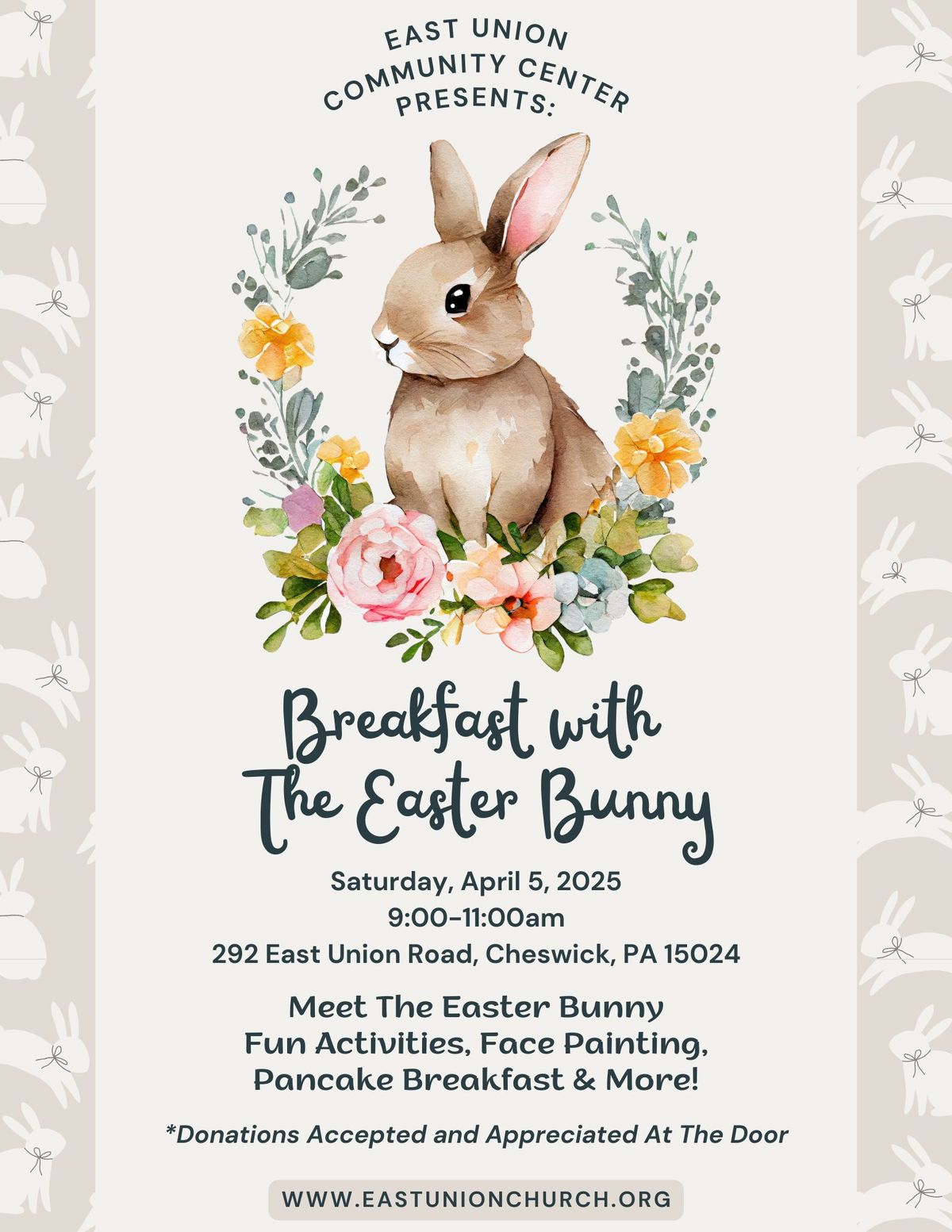 Breakfast with the Easter Bunny