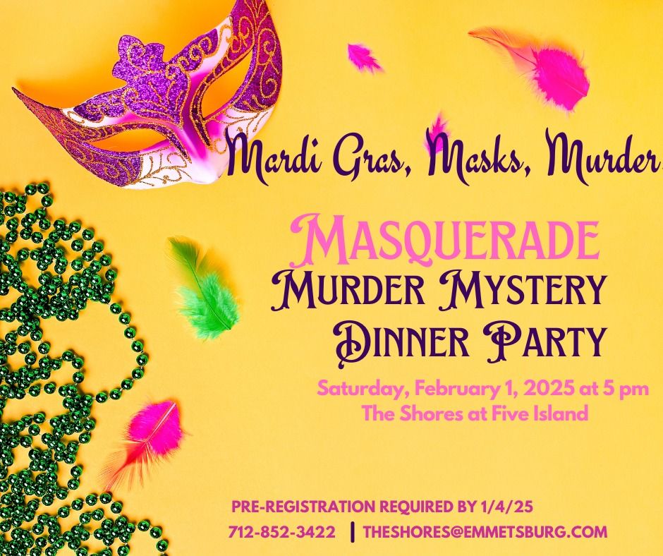 Masquerade Murder Mystery Dinner Party