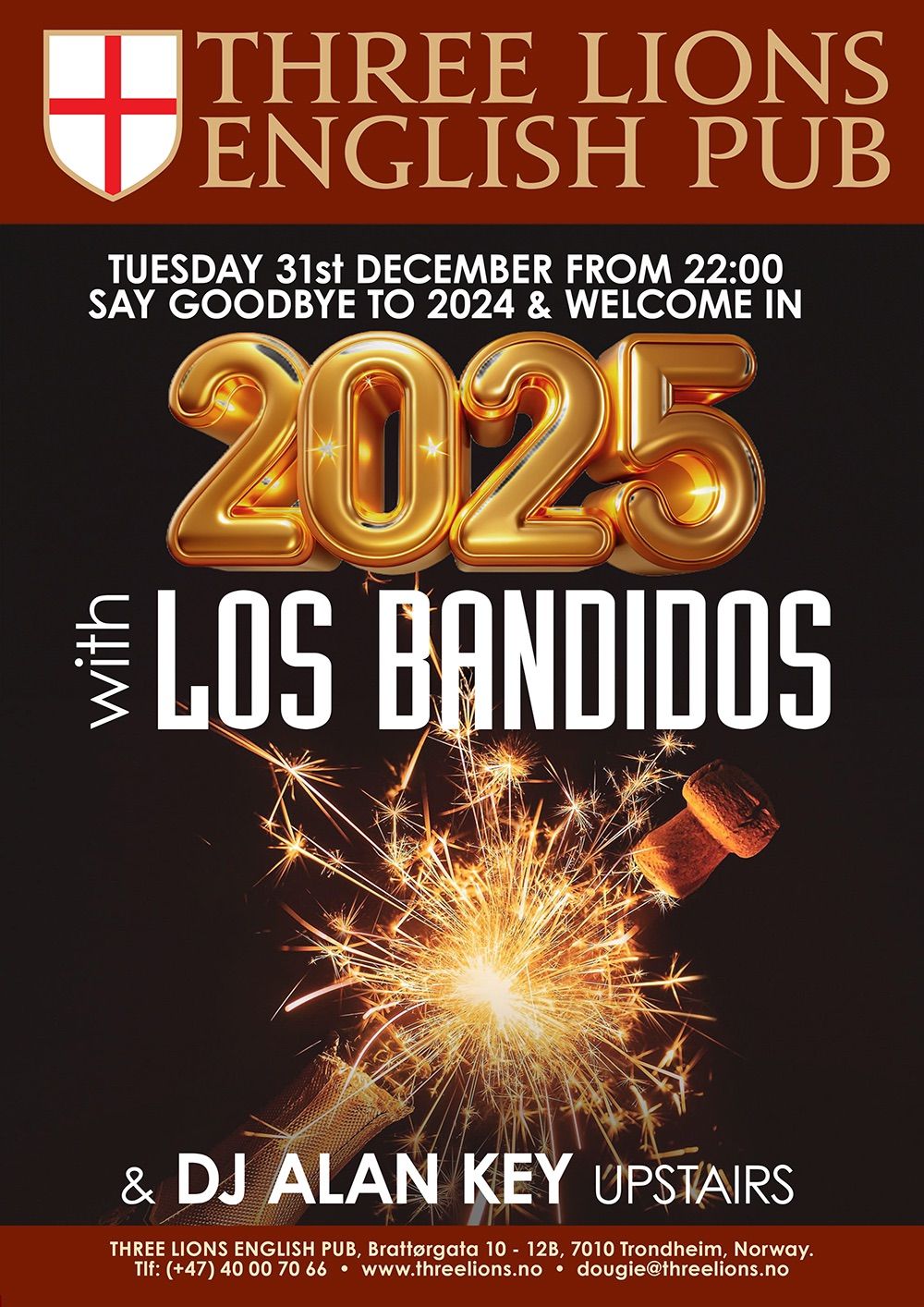 NYE PARTY AT THREE LIONS 