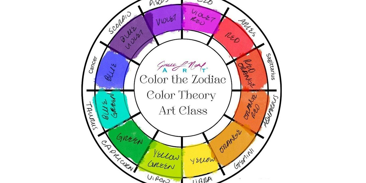 Color the Zodiac Art Class | Grace Noel Art