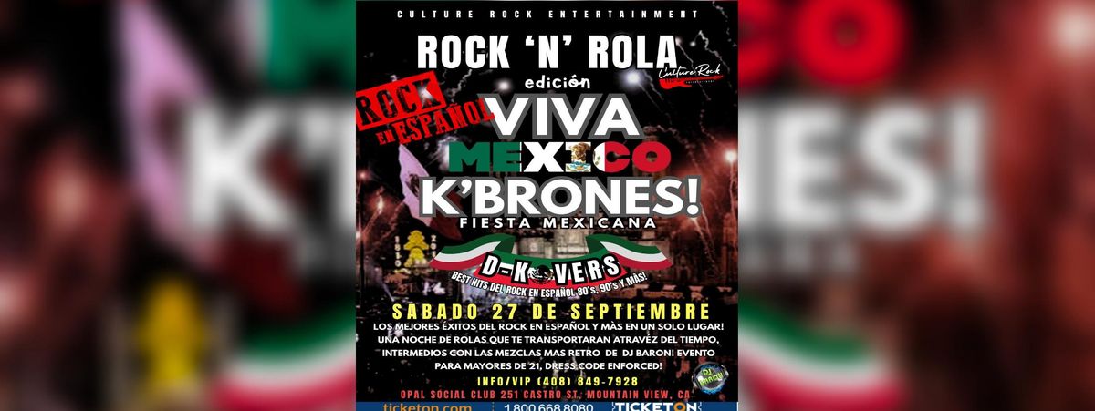 ROCK\u2019N\u2019ROLA VIVA MEXICO K\u2019BRONES D-KOVERS \/ DJ BARON