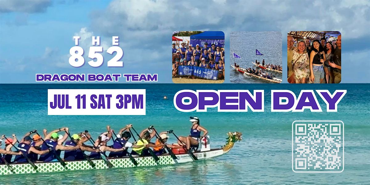Dragon Boat Open Day | The 852 Team @Stanley - Early Bird Offer!