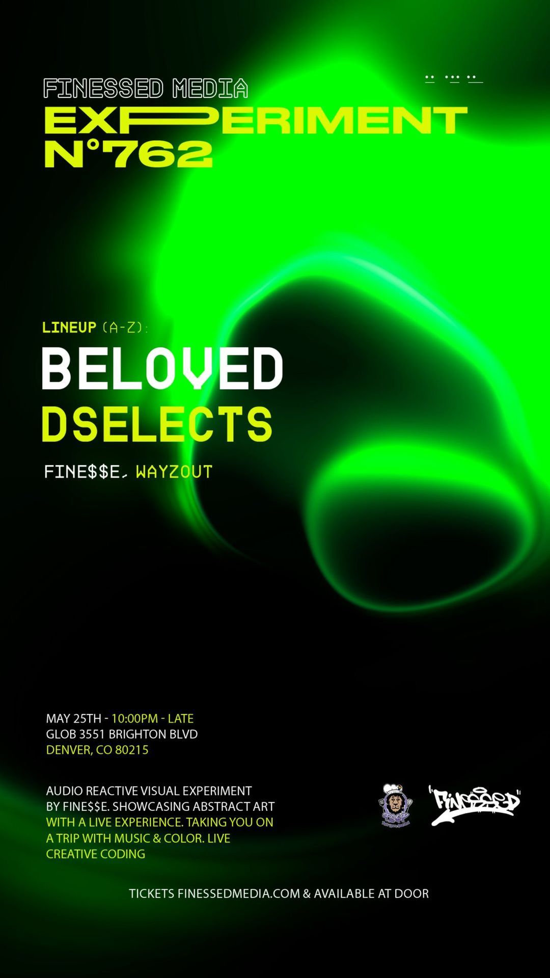 Experiment N\u00b0672 | Live Audio Reactive Visual Instillation By FINE$$E +BELOVED | DSELECTS | WAYZOUT