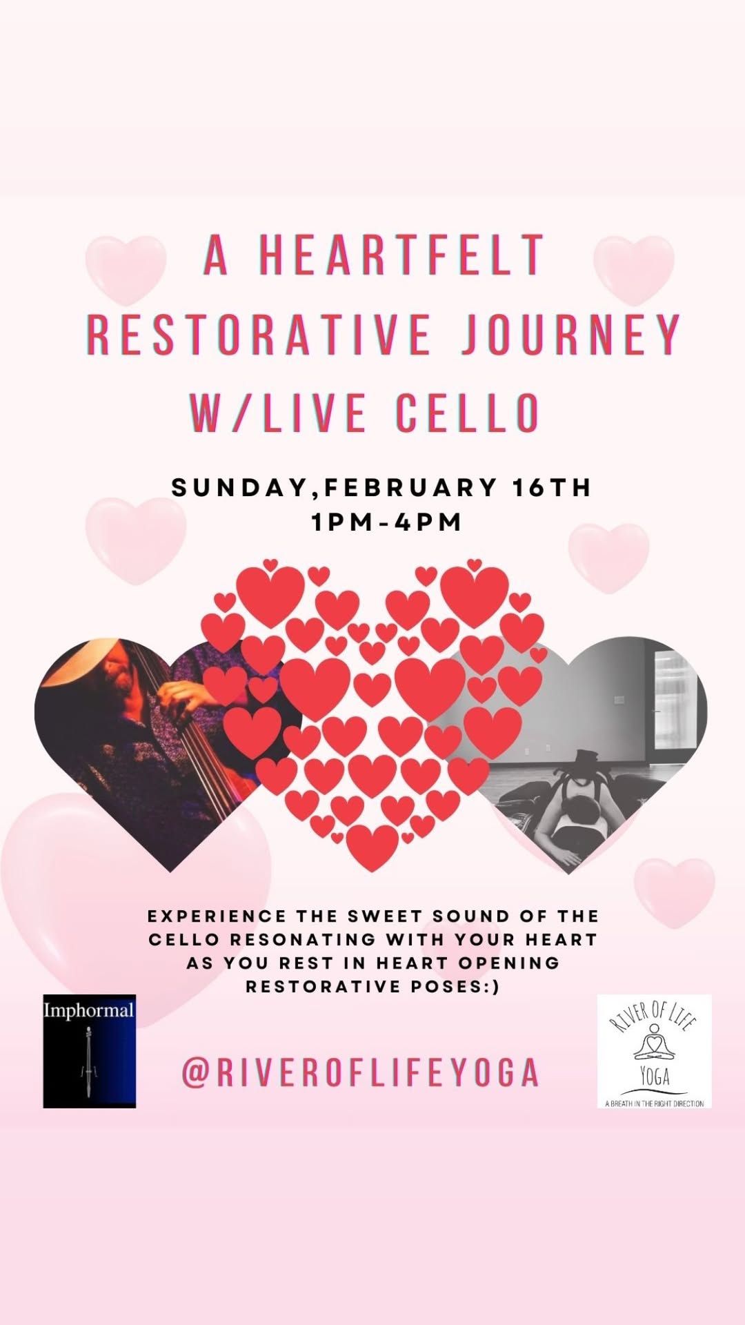 A Heartfelt Restorative Yoga Journey w\/live Cello 