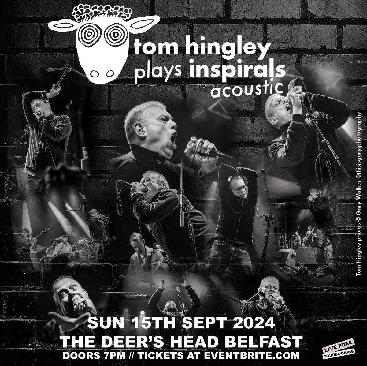 Tom Hingley plays Inspiral acoustic at The Deer's Head Belfast 15\/9\/24