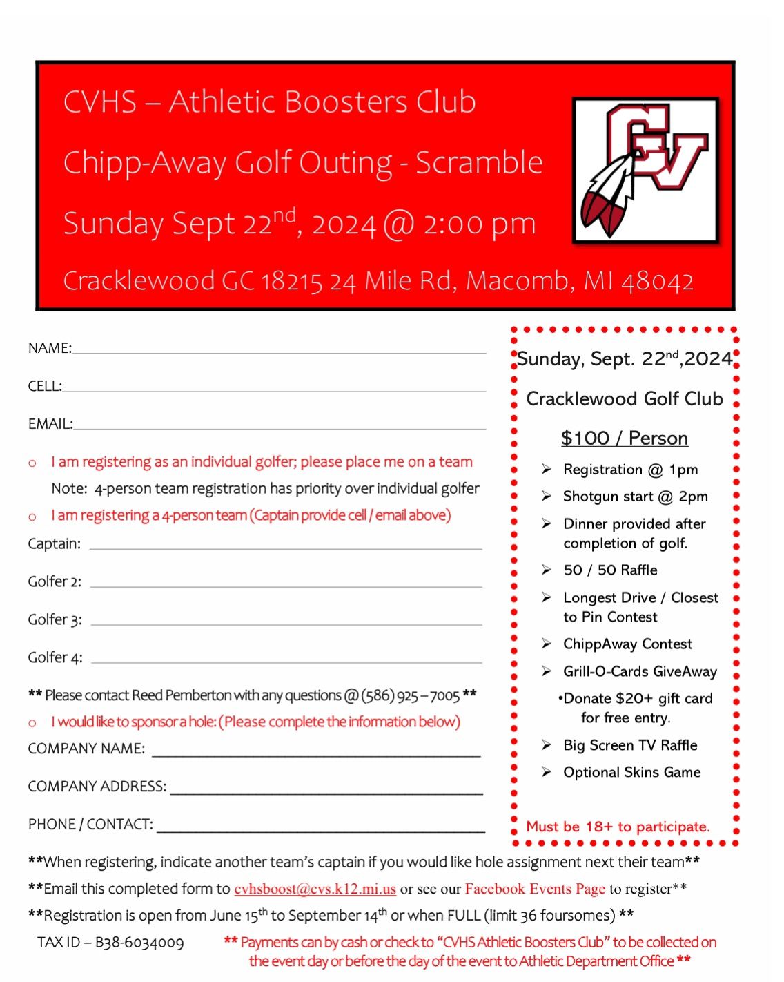 3rd annual Chipp Away Golf Outing-Scramble 