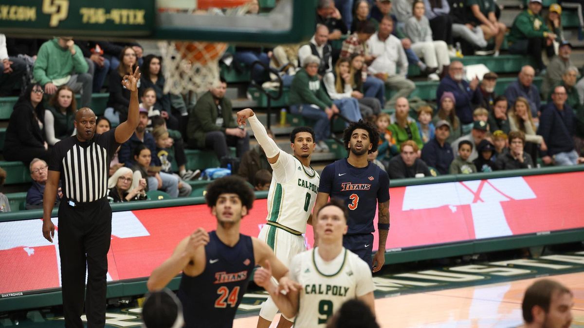 Parking Cal State Fullerton Titans at Cal Poly Mustangs Mens Basketball