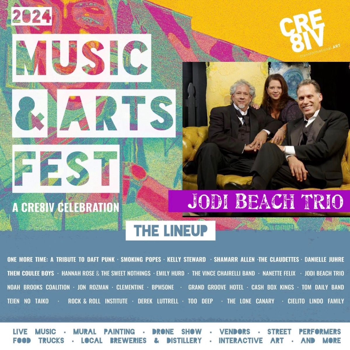 CRE8IV Music & Arts Festival - Jodi Beach Trio 