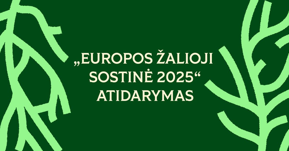 \u201eVilnius \u2013 Europos \u017ealioji sostin\u0117 2025\u201c atidarymas