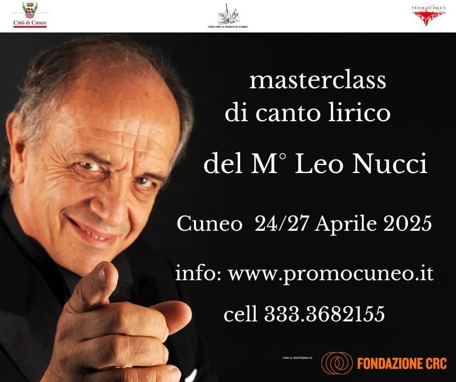 Masterclass con Leo Nucci a Cuneo