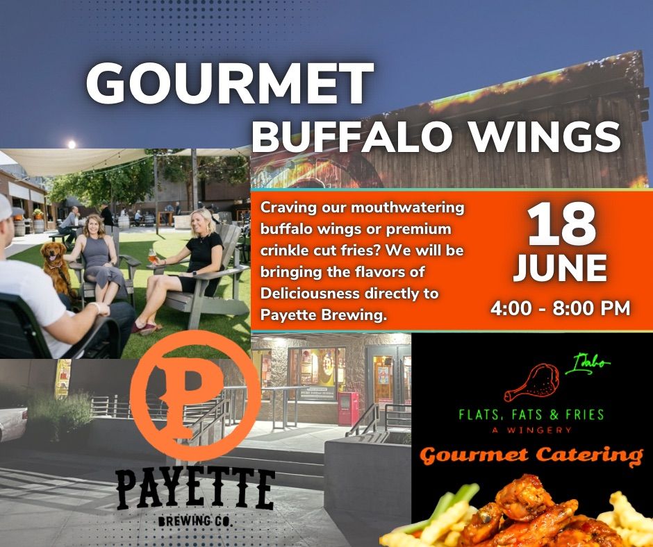 Gourmet Buffalo Wings at Payette Brewing.