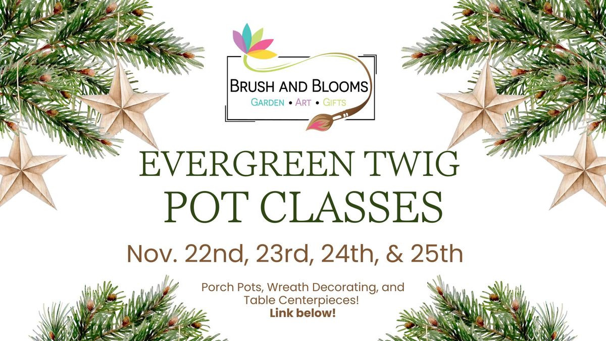 Evergreen Porch Pot and Wreath Decorating Classes