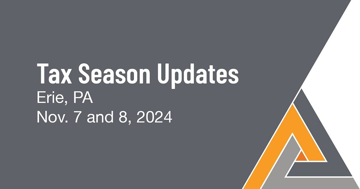 2024 NATP Tax Season Update: Erie, PA