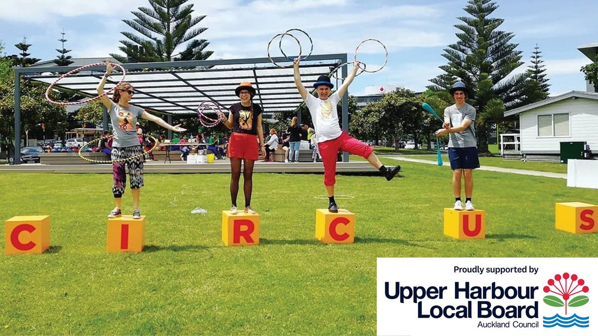 Circus in the Park - Hobsonville Point Park - 14 Jan 2024 & 9 Mar 2025 FREE