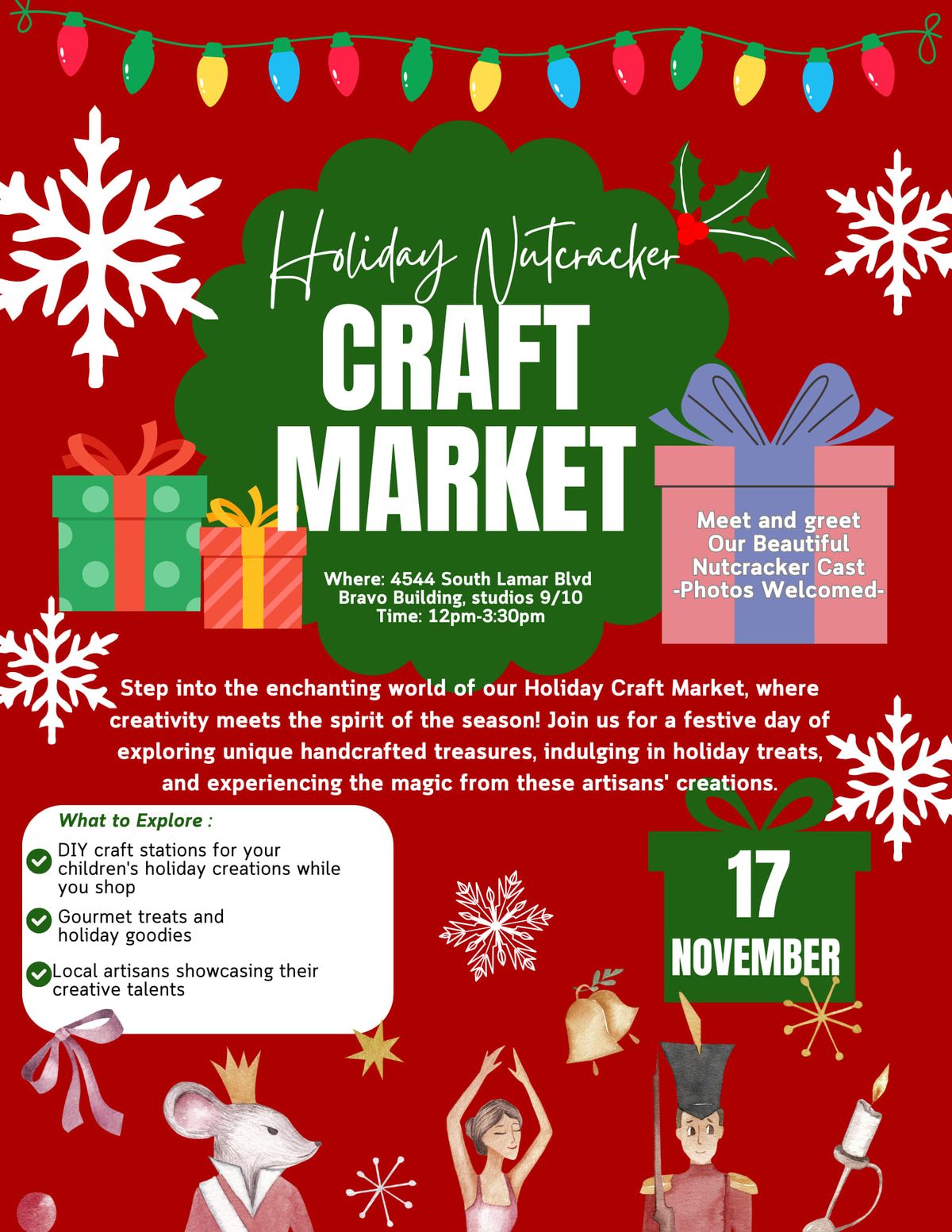 Holiday Nutcracker Craft Market