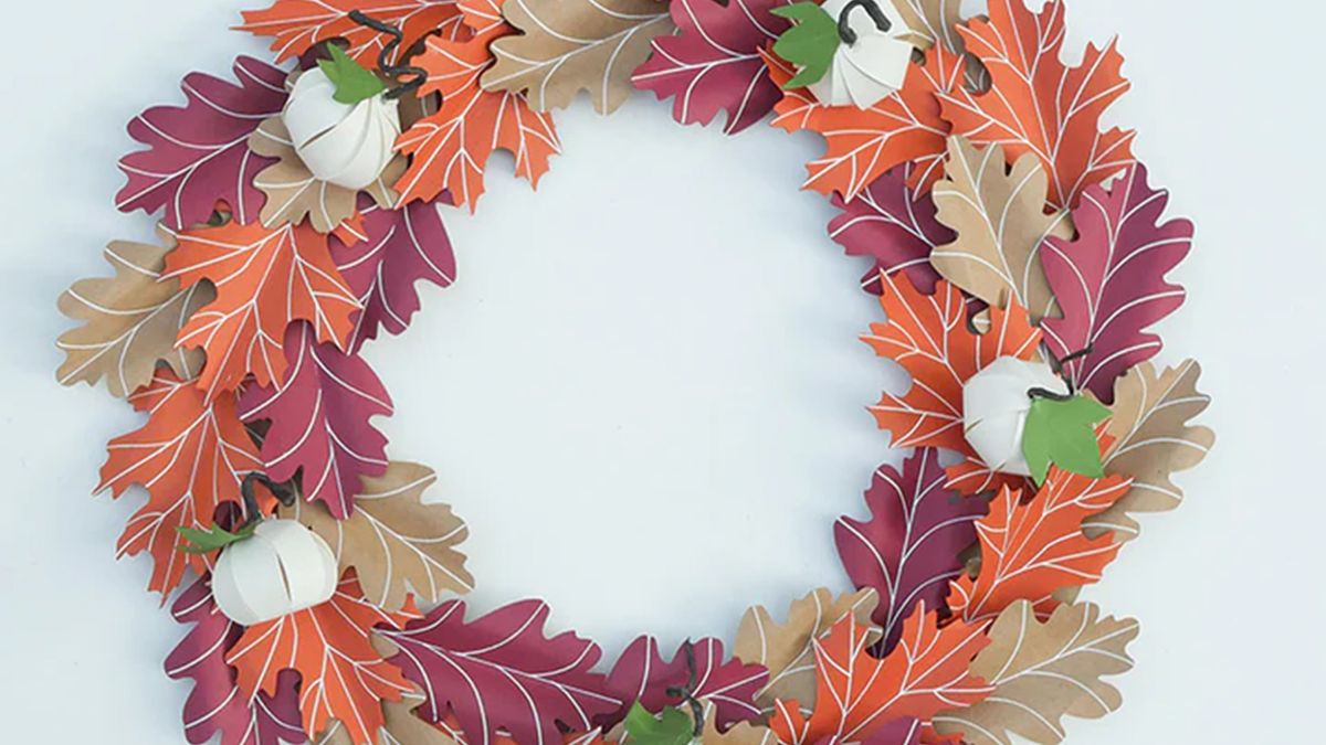 Create a Fall Paper Wreath