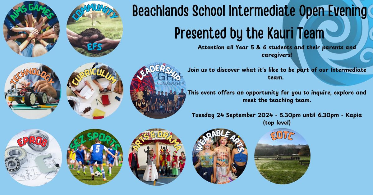 Beachlands School Intermediate Open Evening