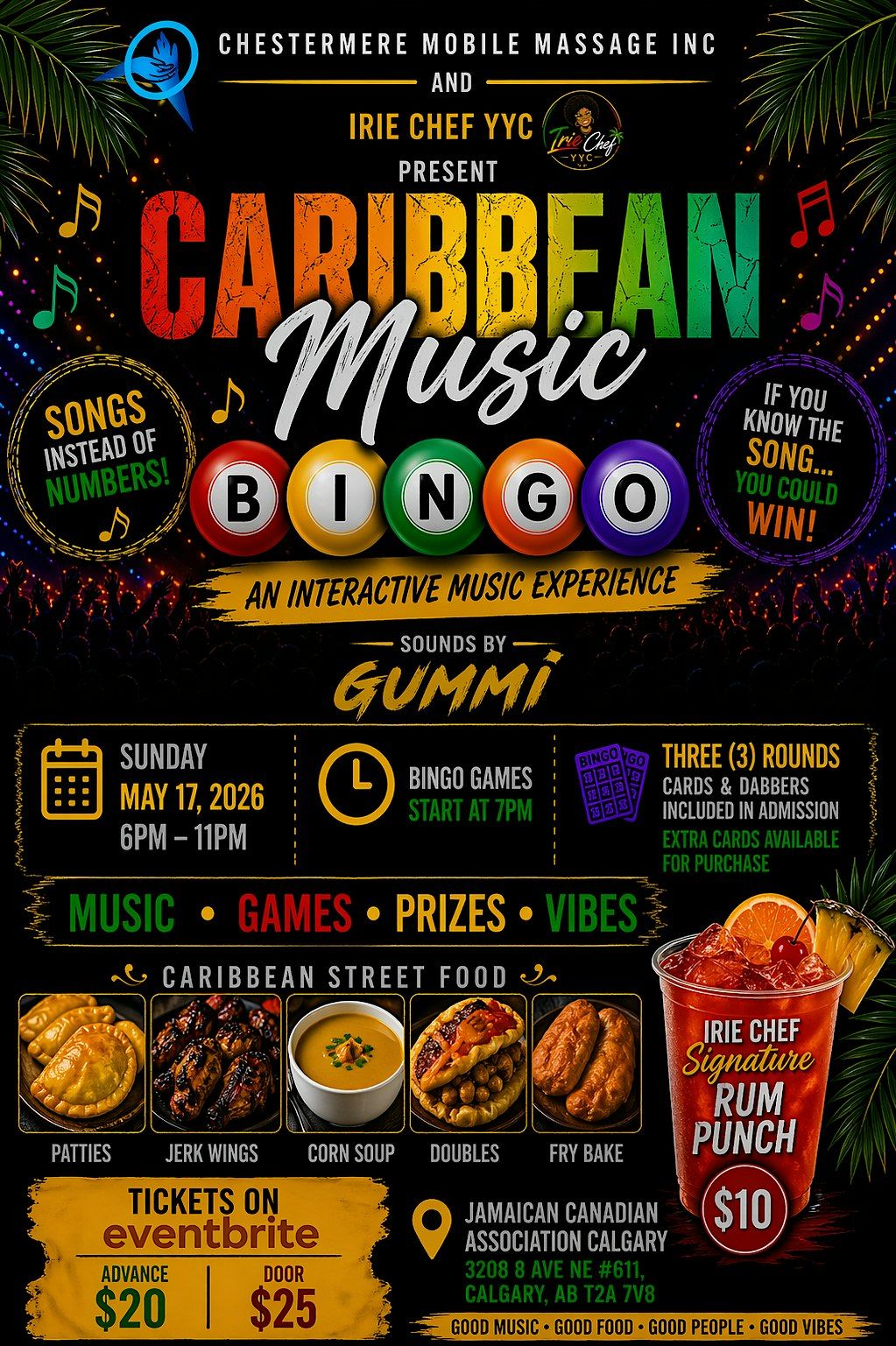 Caribbean Music Bingo