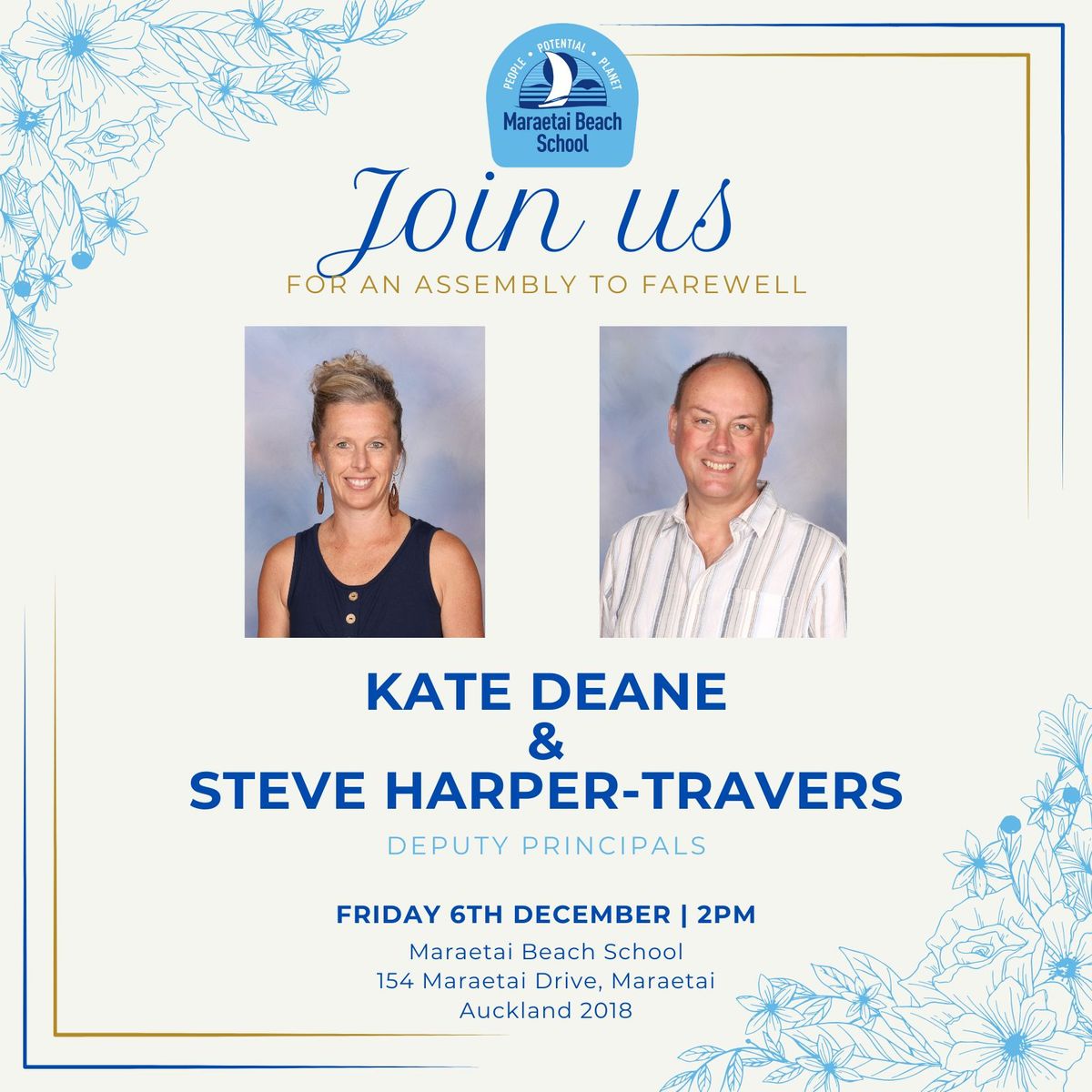 Kate Deane & Steve Harper-Travers Farewell Assembly