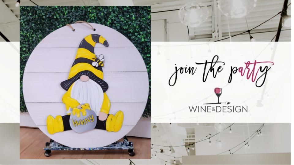 Gnome in Honey Jar Door Hanger | Wine & Design