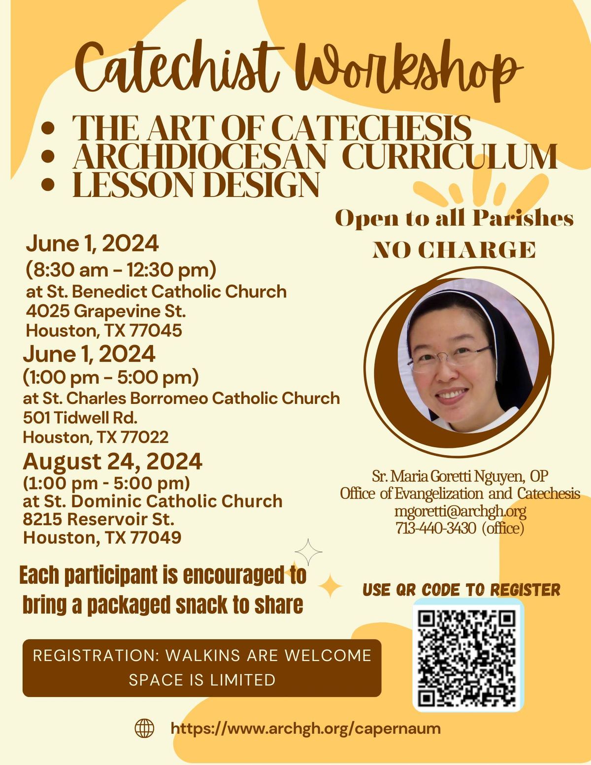 CATECHIST WORKSHOP - a fresh start for the New Catechetical Year!