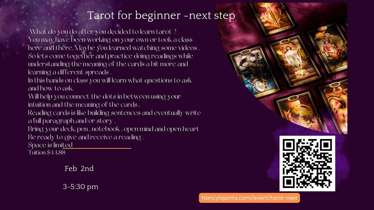 Tarot for beginner, Next Step