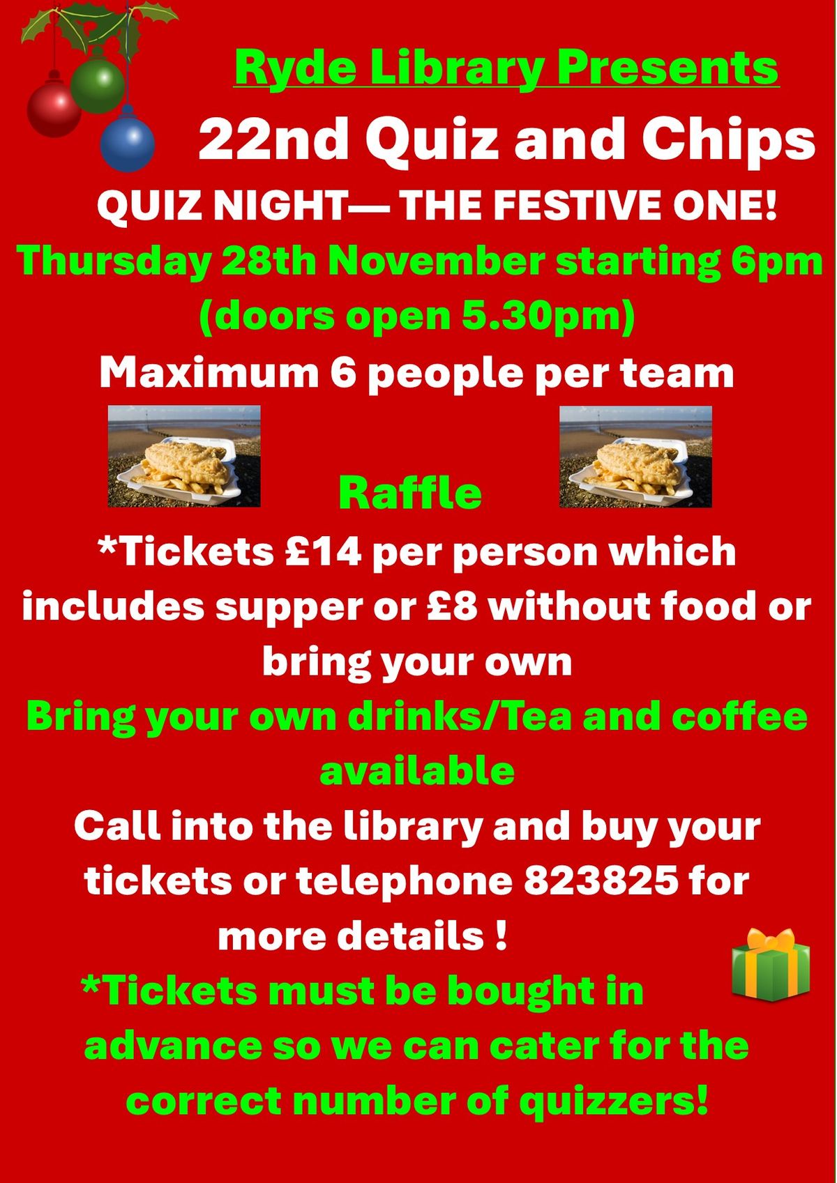 Quiz and Chips - The festive one!