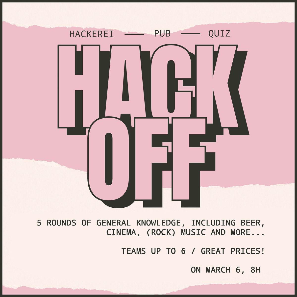 Hack off! - das Hackerei Pub Quiz