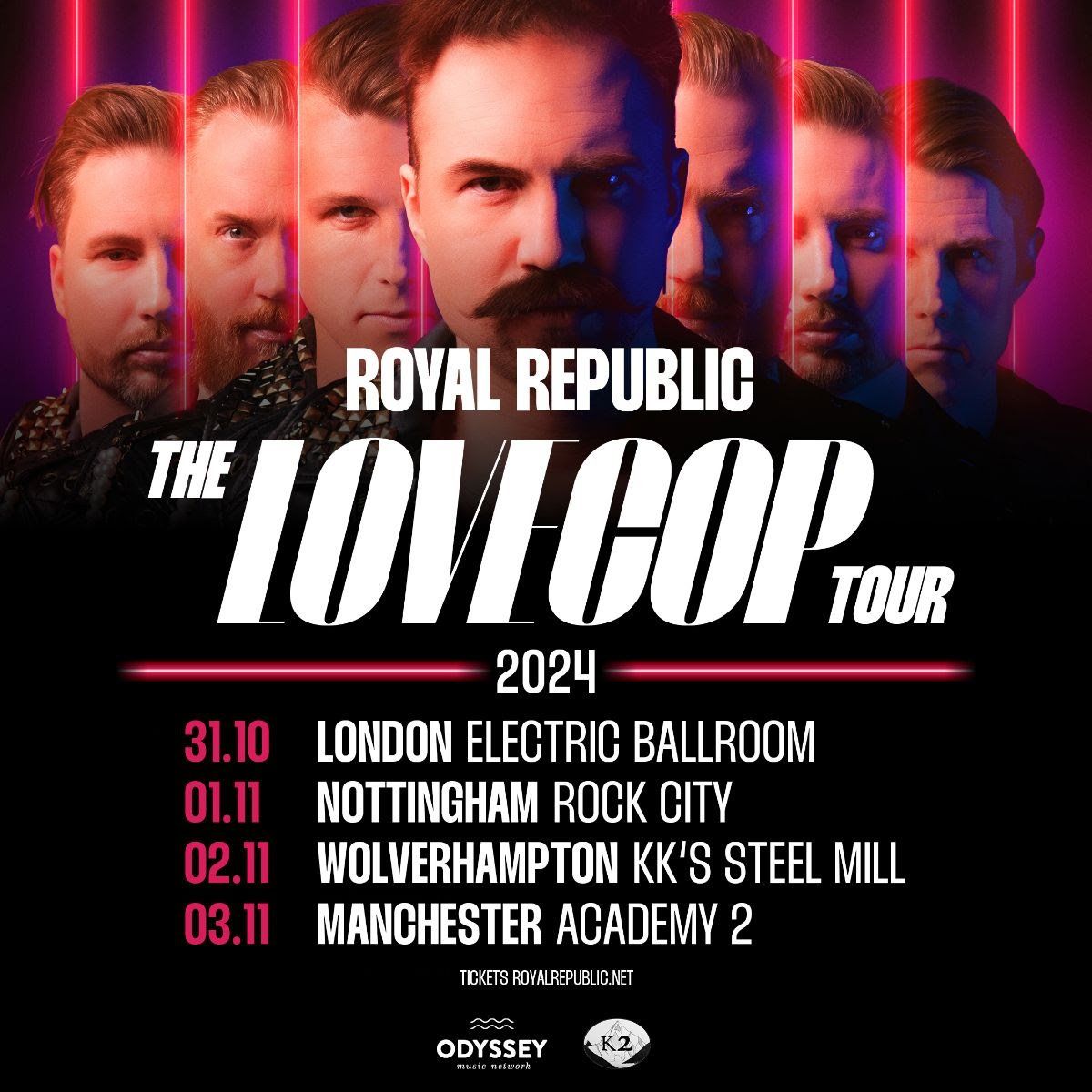 Royal Republic Nottingham Tickets