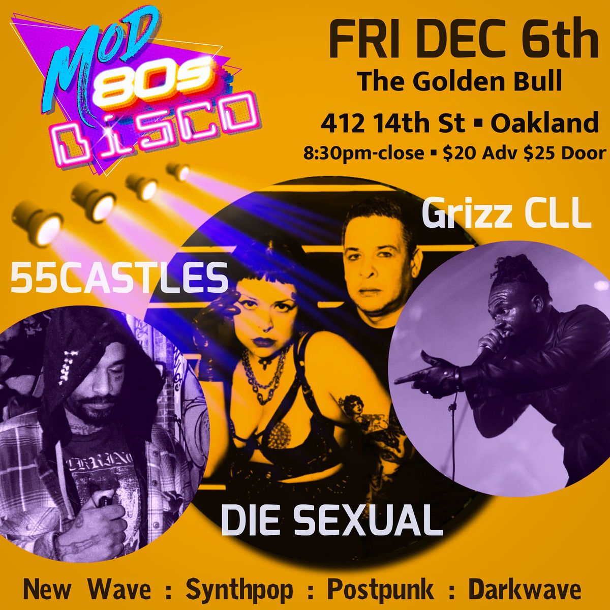 Die Sexual, 55Castles & Grizz CLL at The Golden Bull 