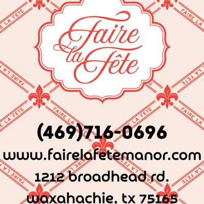 Faire La F\u00eate Manor
