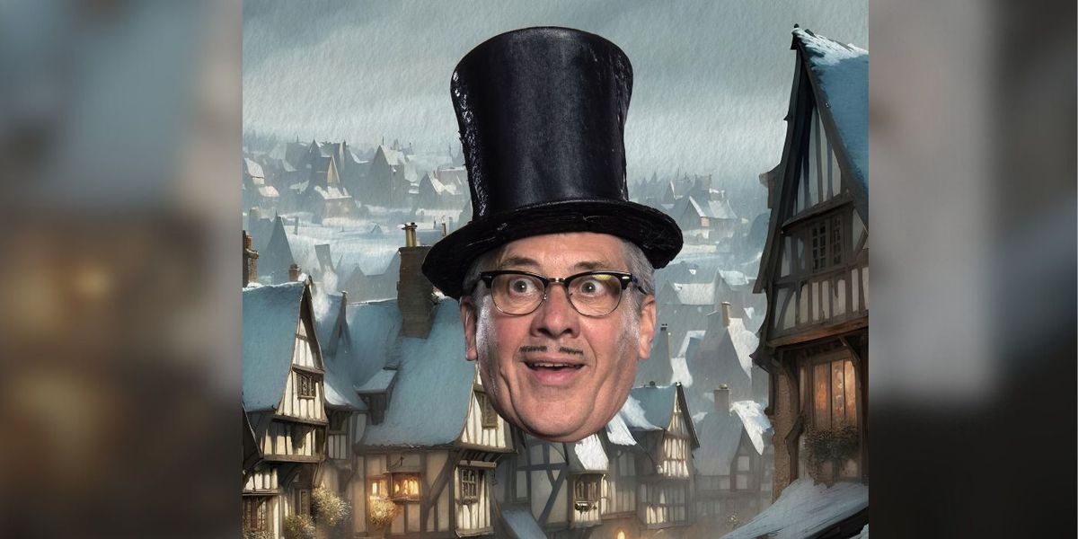 Count Arthur Strong is Charles Dickens in 'A Christmas Carol'