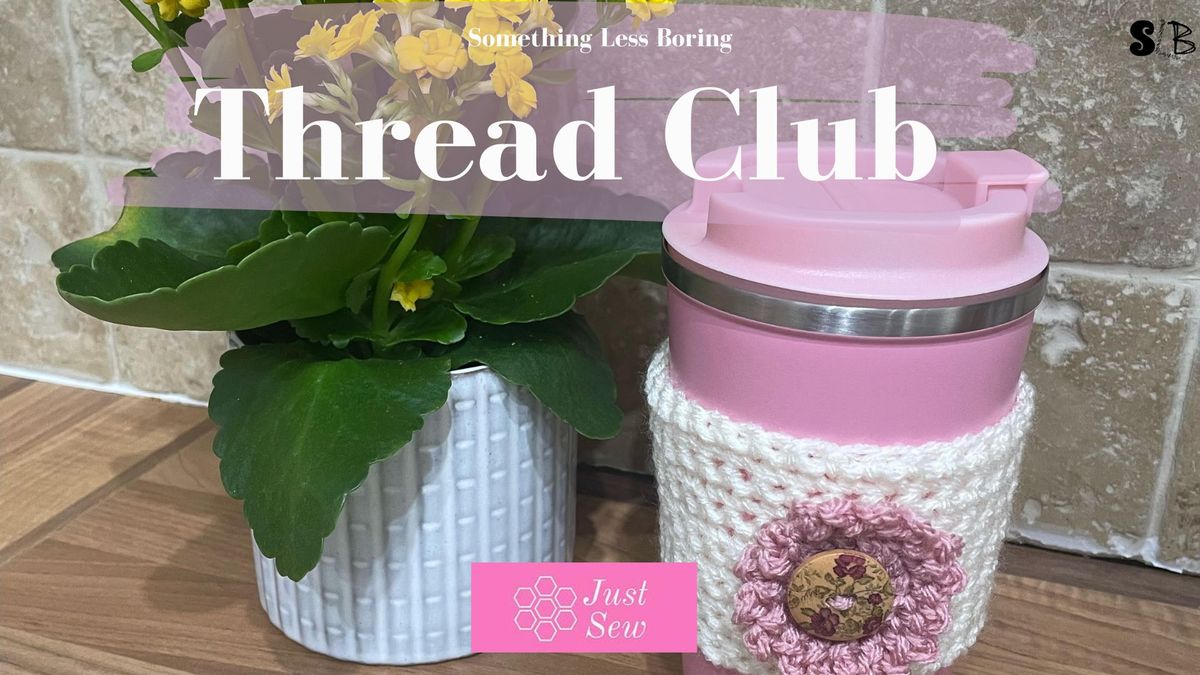 Thread Club - Crocheted Coffee Cup Cosy