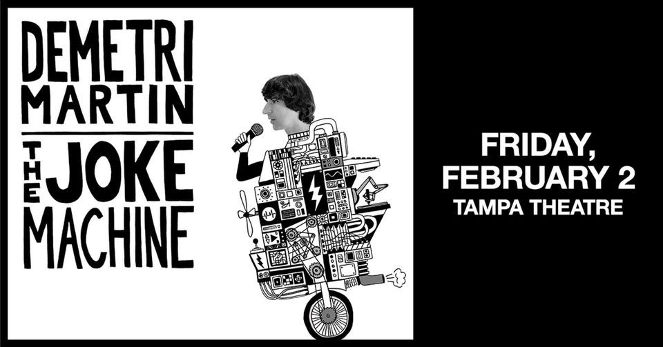 Demetri Martin: The Joke Machine Tour LIVE at Tampa Theatre
