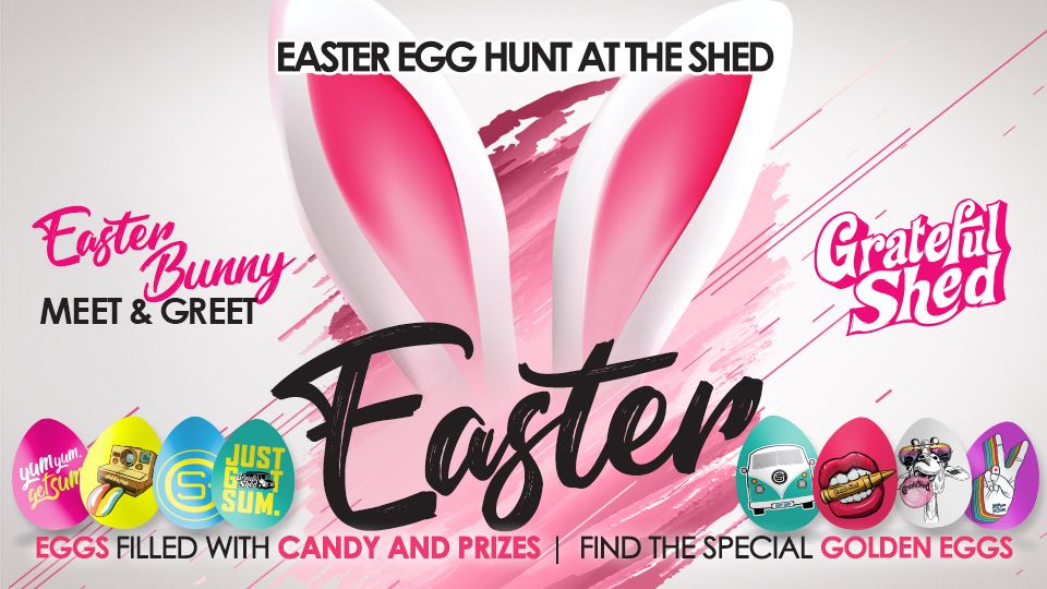 The Grate Egg Hunt @ Grateful Shed with Easter Bunny