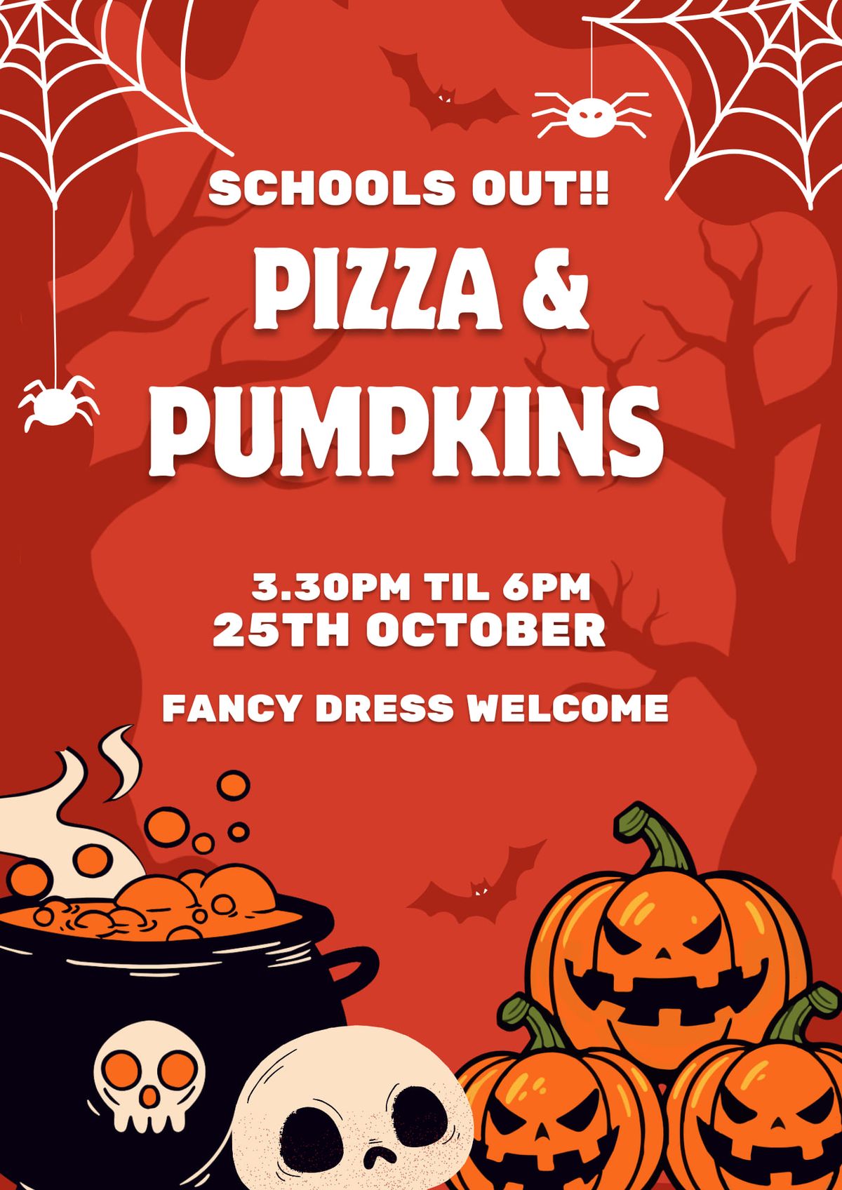 Pizza n Pumpkin 'Schools Out' session