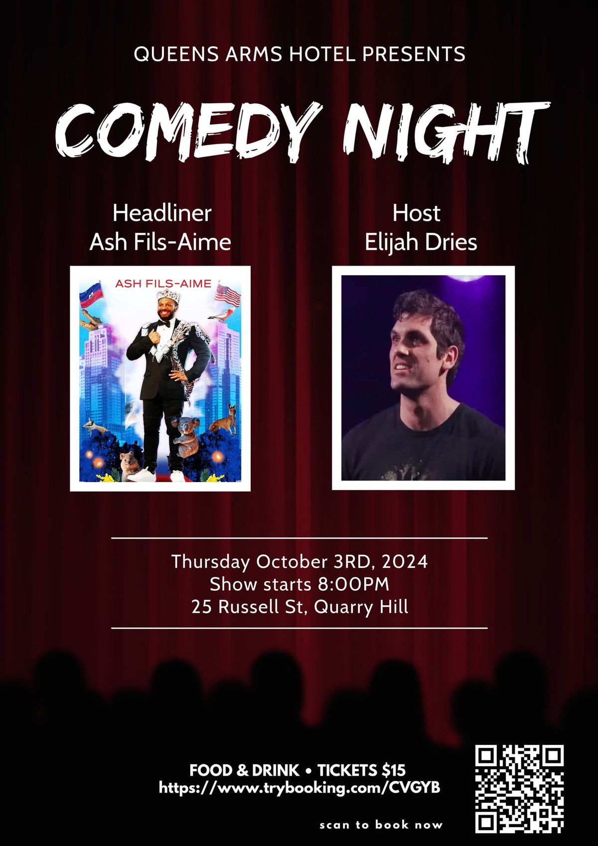 Queens Arm Comedy - October  