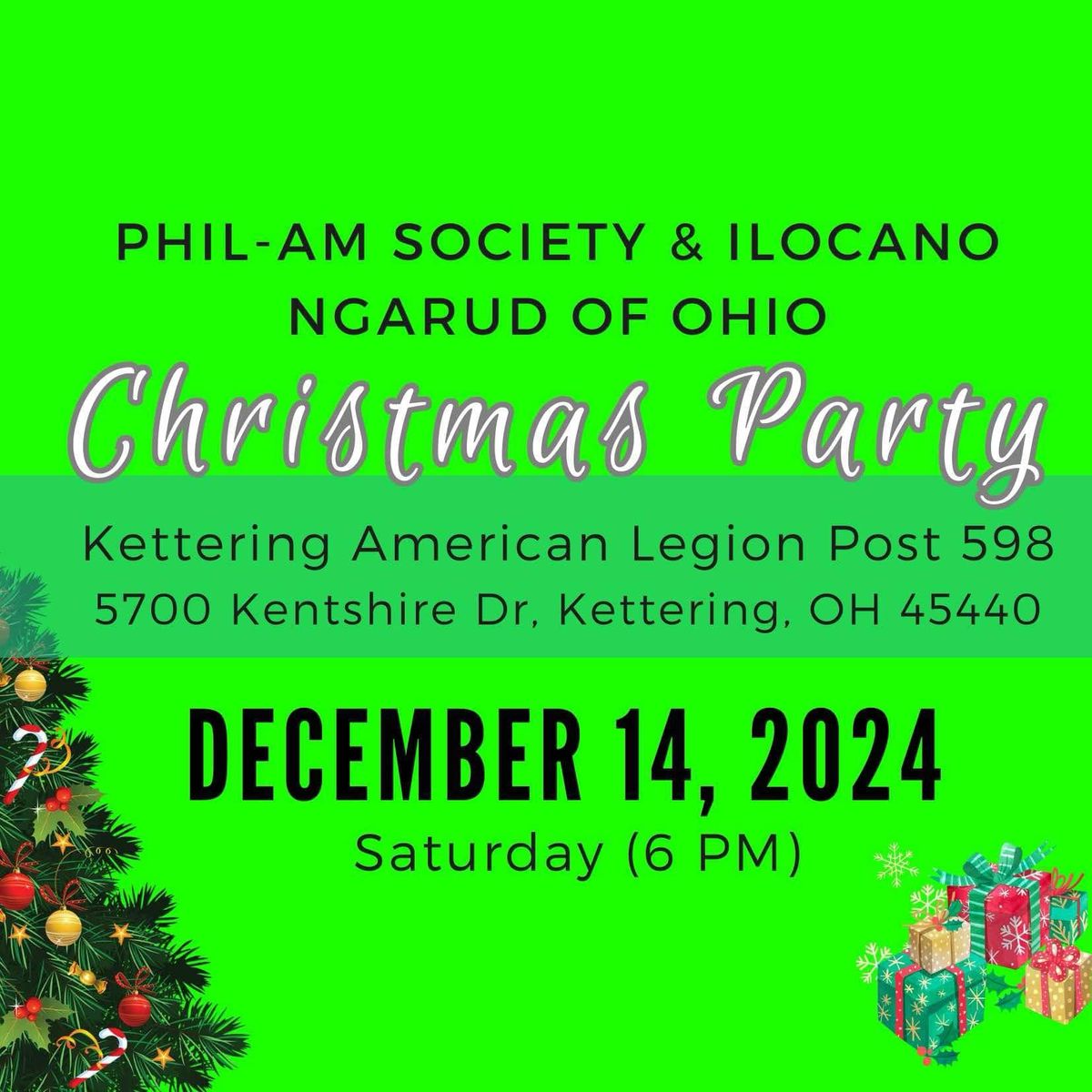 Phil-Am Society & Ilocano Ngarud of Ohio Christmas Party 2024