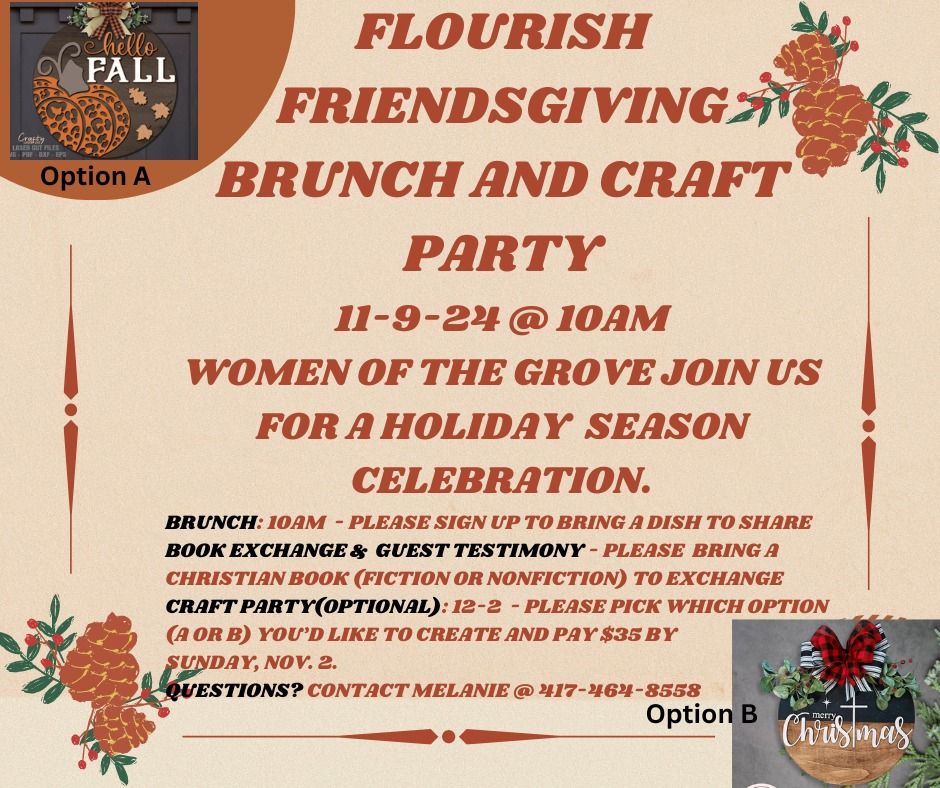 Flourish Friendsgiving Brunch and Craft Party