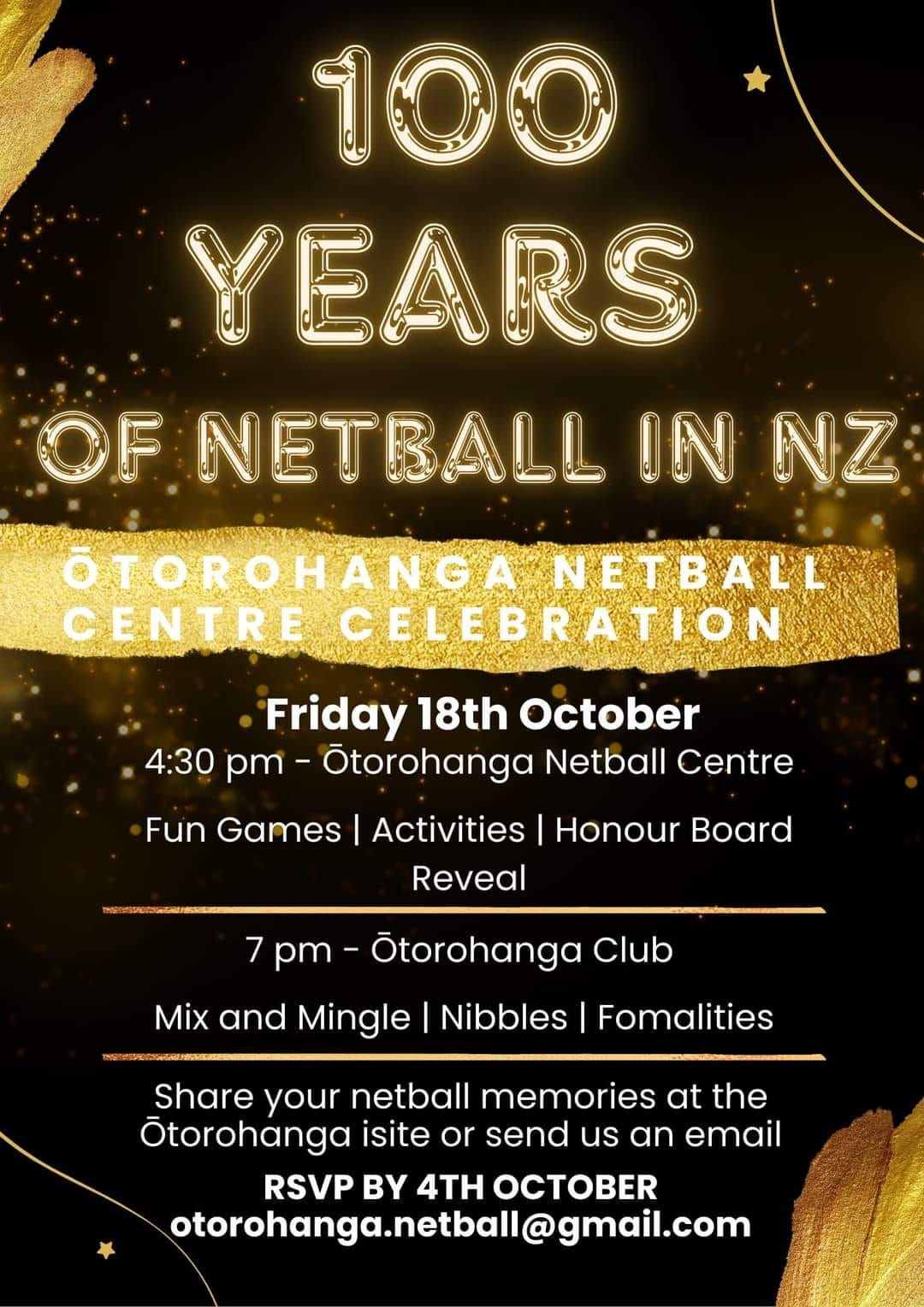 100 Years of Netball in NZ Celebration