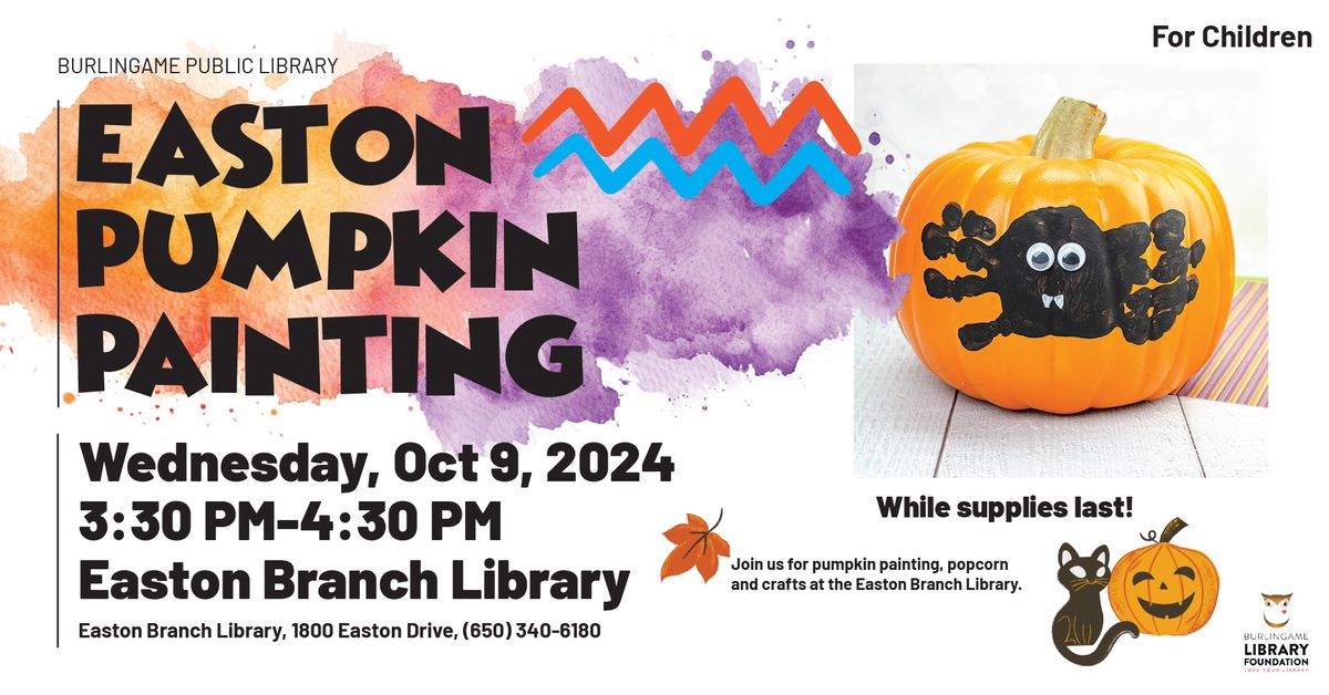 Easton Pumpkin Painting for Children