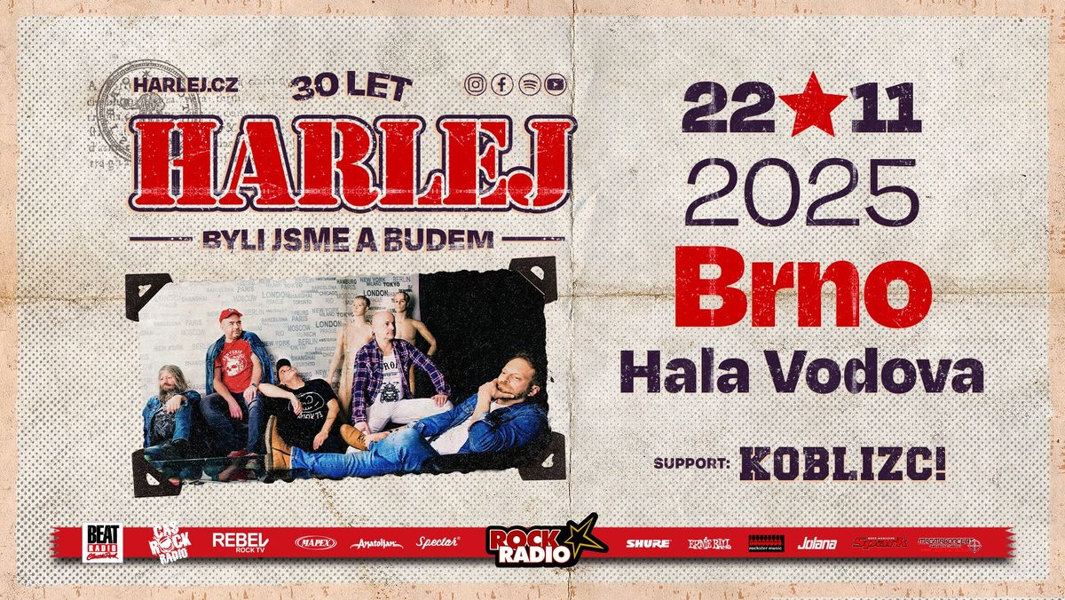 Harlej - Brno - Hala Vodova - Byli jsme a budem tour 30 let