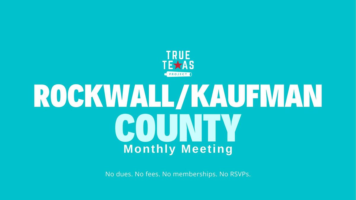 (Rockwall\/Kaufman) Prepping for Next Legislative Session