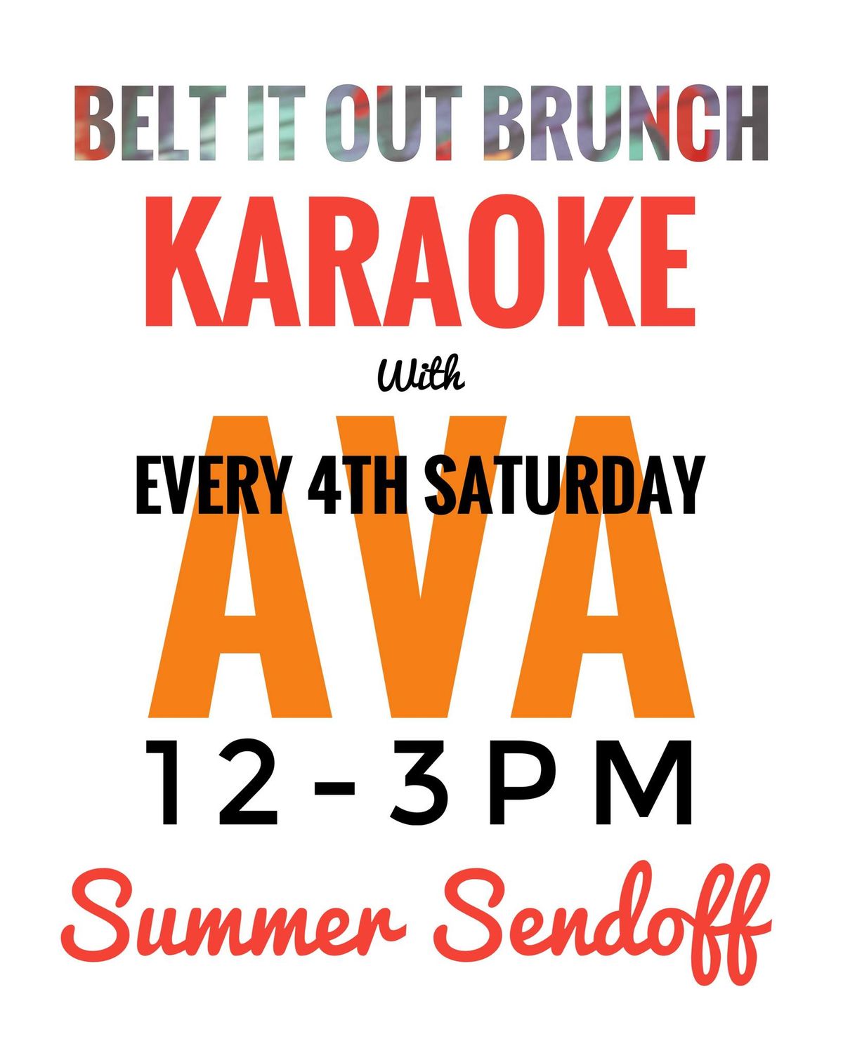 Belt It Out Brunch ? Karaoke with AVA