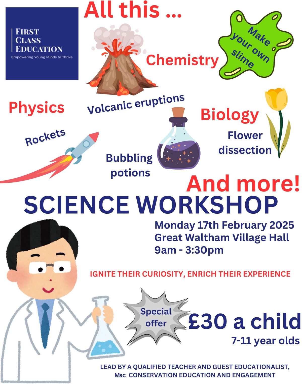 Upcoming KS2 science fun day